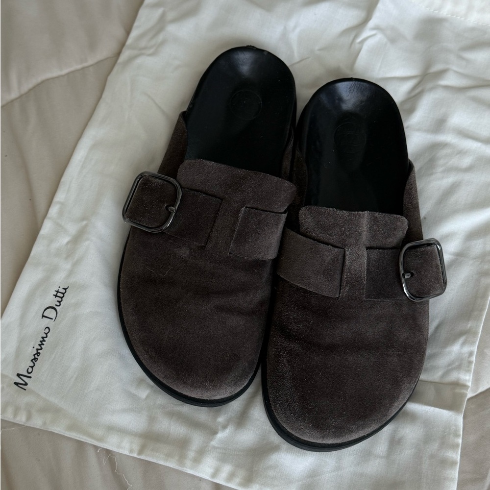 Massimo Dutti Brown Suede women’s Shoes